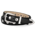 thumbnail image 1 of SUOSDEY Studded Belts for Women Punk Belts Cowgirl Leather Belt for Jeans Dress, 1 of 7