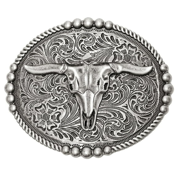 SUOSDEY Western Belt Buckle for Men Women Rodeo Texas Longhorn Bull Cowboy Cowgirl Belt Buckle