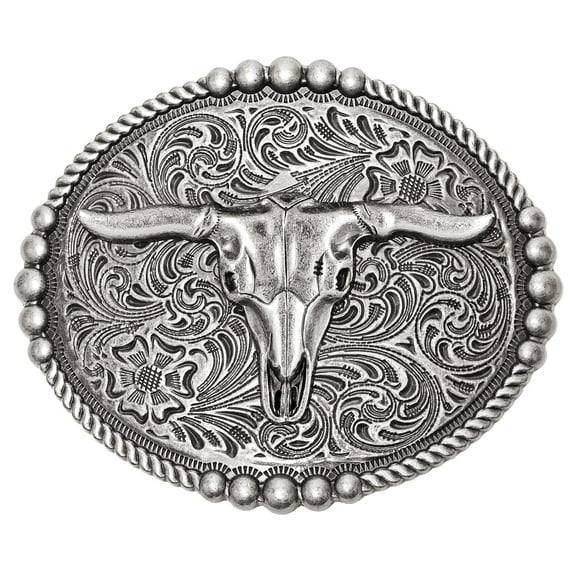 SUOSDEY Western Belt Buckle for Men Women Rodeo Texas Longhorn Bull Cowboy Cowgirl Belt Buckle