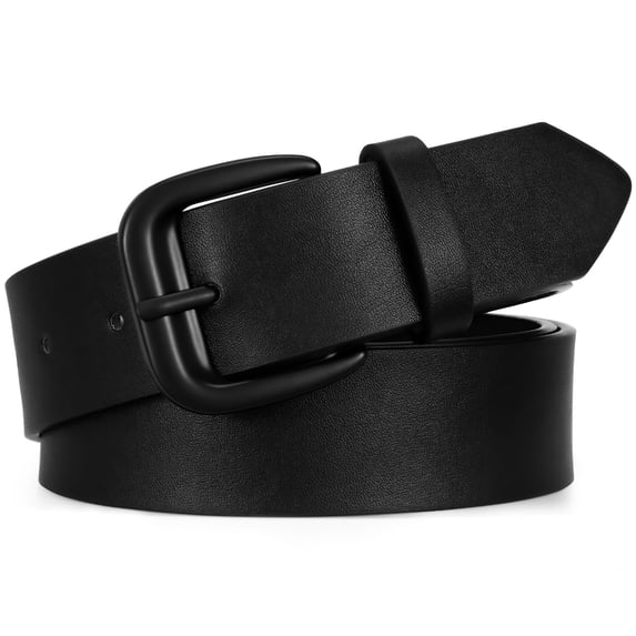 SUOSDEY Women Belts Fashion Belts for Women with Same Color Square Buckle for Jeans, Dress Leather Belts