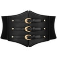 thumbnail image 1 of SUOSDEY Women Corset Belt Ladies Elastic Wide Waist Belts for Daily Cosplay Halloween Costume, 1 of 6