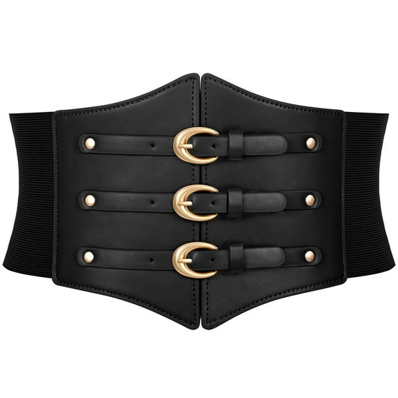 SUOSDEY Women Corset Belt Ladies Elastic Wide Waist Belts for Daily Cosplay Halloween Costume