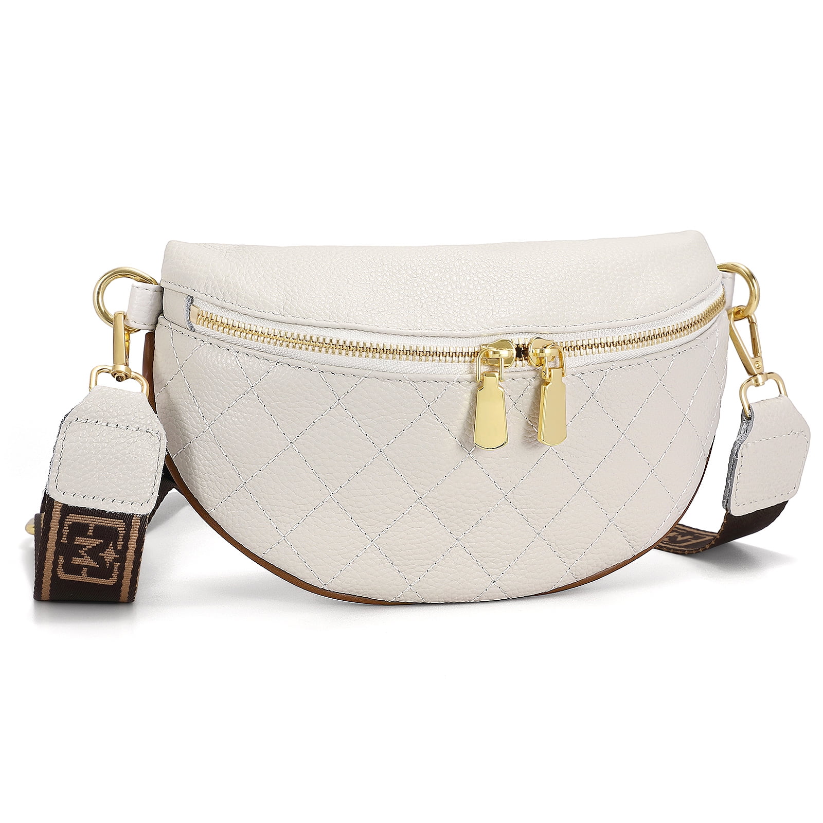 SUOSDEY Women Fashionable Fanny Packs Leather Belt Bag Theft Purse for