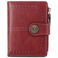 thumbnail image 1 of SUOSDEY Women Leather Wallet Small Compact Ladies Purse RFID Blocking Credit Card Case, 1 of 6