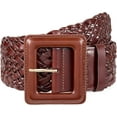thumbnail image 1 of SUOSDEY Women Wide Belts for Dresses,Ladies Woven Leather Waist Belt, 1 of 7