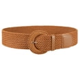 thumbnail image 1 of SUOSDEY Women Woven Wide Belt for Dress Fashion Rattan Braided Waist Belt Straw Raffia Boho Belt for Jeans, 1 of 6