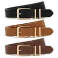 thumbnail image 1 of SUOSDEY Women's Belts Ladies Leather Waist Belt for Jeans Dress 3 Pack, 1 of 5