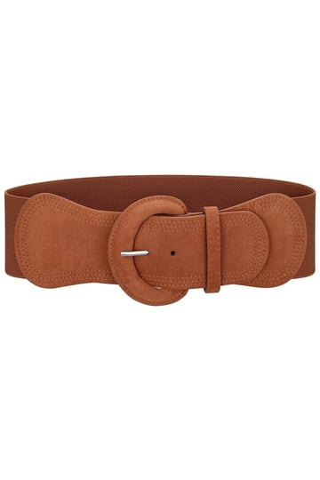 Brown Suede Belt display picture 3
