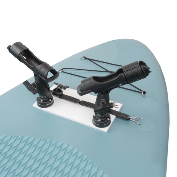 SUP Angler Lite Universal Paddle Board Accessories Mount (Two Paddle Board Fishing Rod Holders)