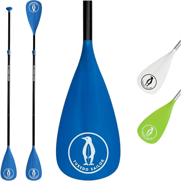 SUP Paddle - 3 Piece Adjustable Stand Up Paddle Board Paddle - Lightweight & Floating Paddle Board Oar - Durable and Packable, Reinforced Nylon Blades - Efficient Stroke