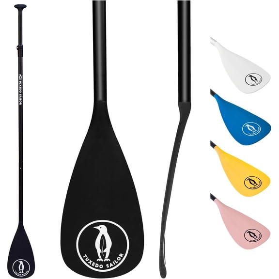 SUP Paddle - 3 Piece Adjustable Stand Up Paddle Board Paddle - Lightweight & Floating Paddle Board Oar - Durable and Packable, Reinforced Nylon Blades - Efficient Stroke