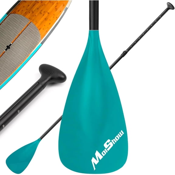 SUP Paddle - Adjustable 3 count Stand Up Paddle Board Paddle with Lock Design Floating Alloy Shaft Paddleboard Paddle
