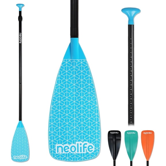 SUP Paddleboard Paddle with Aluminium Shaft and Enhanced PP Blade, Adjustable Stand Up Paddle Board Paddle, 66-82" (170-210 cm)