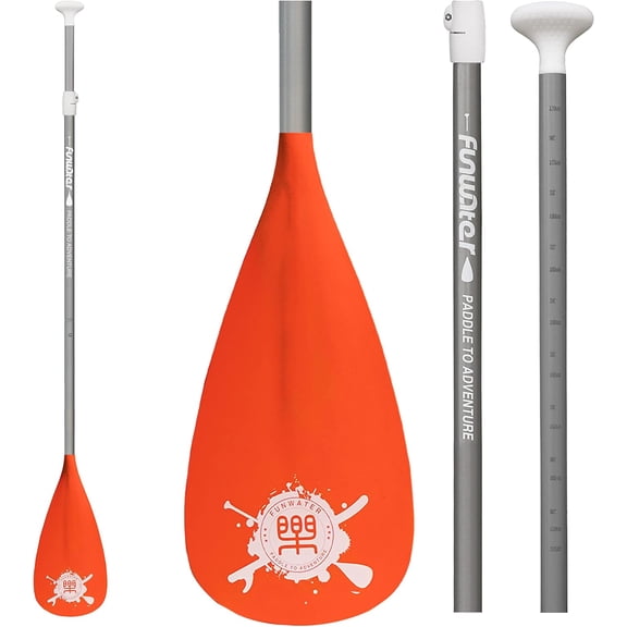 SUP Paddles - Adjustable Stand Up Paddle 3 Piece Floating Alloy Portable Paddle Board Paddles - Lightweight & Floating oars - Durable and Packable - Efficient Padding