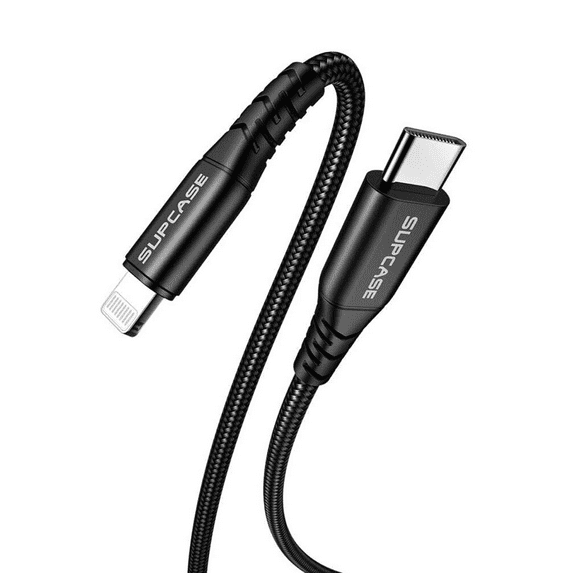 SUPCASE 5 Feet Cable (1.5m) PD USB-C Fast Charge Cable for Apple Device, Heavy Duty Premium Cable (Black)