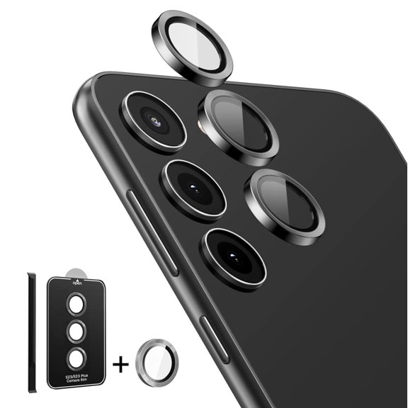 SUPCASE Camera Lens Protector Designed for Galaxy S23/S23 Plus, [Scratch-Resistant] [Ultra-Thin] Tempered Glass Camera Lens Screen Protector (Graphite)