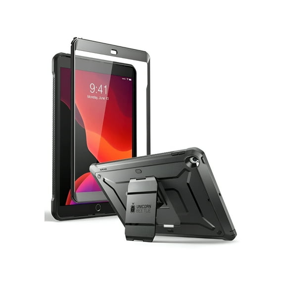 Supcase Apple iPad 10.2 inch Unicorn Beetle Pro Rugged Case - For Apple iPad (7th Generation) Tablet - Black - Dirt Resistant, Dust Resistant, Drop Resistant, Shock Absorbing, Wear Resistant, Tear ...