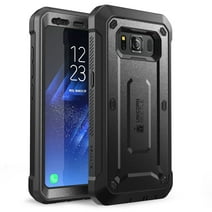 SUPCASE Galaxy S8 Active Case, Unicorn Beetle PRO, Rugged Holster Case with Screen Protector - Black