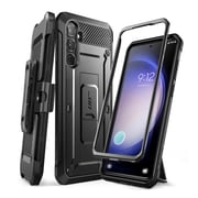 SUPCASE for Samsung Galaxy S24 FE 5G Case with Screen Protector [Built-in Kickstand & Belt-Clip] [Military-Grade Protection] Full-Body Cover Heavy Duty Rugged Phone Case for Galaxy S24 FE, Black