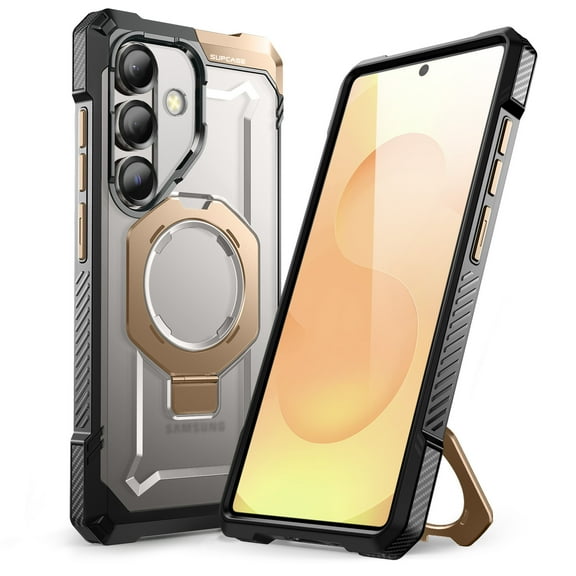 SUPCASE for Samsung Galaxy S25 Case with Stand (Unicorn Beetle Grip), [Compatible with MagSafe] [Military-Grade Drop Protection] Heavy Duty Shockproof Magnetic Phone Case for Galaxy S25 6.2", Desert