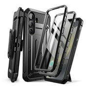 SUPCASE for Samsung Galaxy S25 Case with Stand, [Unicorn Beetle Pro] [2 Front Frames] [Built-in Screen Protector & Belt-Clip] Military-Grade Protection Phone Case Cover for Galaxy S25, Black