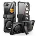 thumbnail image 1 of SUPCASE for Samsung Galaxy Z Flip 7 Magnetic Case with Stand & Front Screen Protector, Built-in N52 Magnets [Support MagSafe] Hinge Protection Full Body Military-Grade Rugged Back Phone Cover, Black, 1 of 9