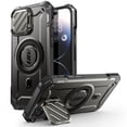 thumbnail image 1 of SUPCASE UB Mag XT for iPhone 15/ iPhone 14 / iPhone 13 Case 6.1" with Camera Cover, [Compatible with MagSafe] Heavy Duty Rugged Case with Built-in Kickstand (Black), 1 of 7