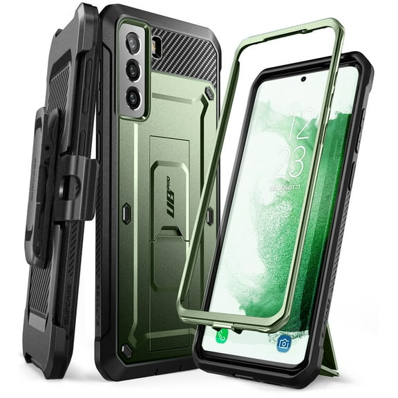 SUPCASE UB Pro Series Case for Samsung Galaxy S22 5G(2022 Release), Full-Body Dual Layer Rugged Holster & Kickstand Case Without Built-in Screen Protector (Guldan)
