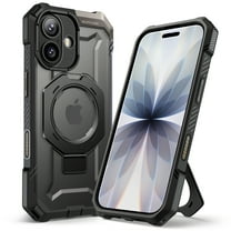 SUPCASE UBGrip for 2025 iPhone 17 6.3" Case with Camera Control Button with Kickstand Rugged Shockproof Anti-Slip Grip Case Compatible with MagSafe Magnetic Phone Cover for iPhone 17, 6.3", Black