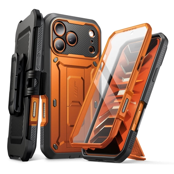 SUPCASE UBPro for iPhone 18 Pro Max 6.9" 2026 Case with Belt Clip & Screen Protector, Built-in Camera Control Button / Kickstand Shell, Military-Grade Protection Heavy Duty Phone Case Cover, 6.9"