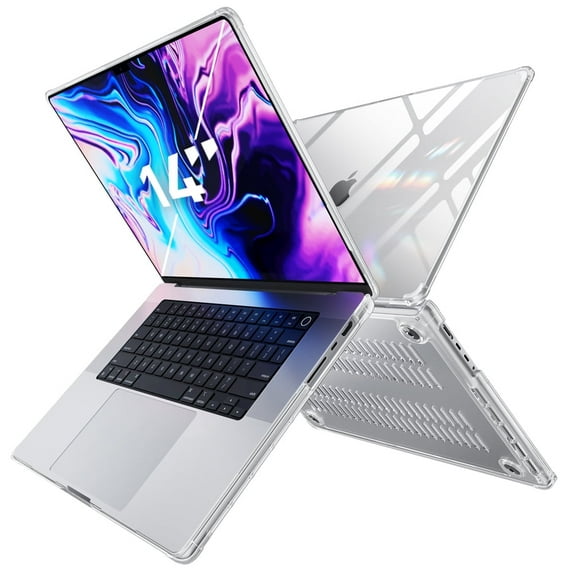 SUPCASE Unicorn Beetle Clear Series Case Designed for MacBook Pro 14 Inch (2021 Release) A2442 M1 Pro / M1 Max,Slim Clear Protective Scratch Resistant Cover for MacBook Pro 14" with Touch ID (Clear)