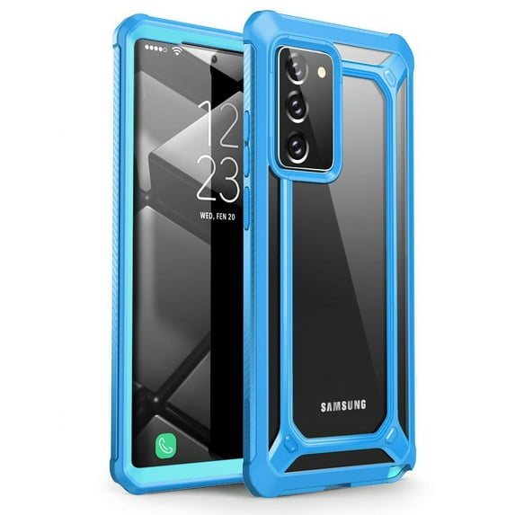 SUPCASE Unicorn Beetle EXO Pro Series Case for Galaxy Note 20 (2020 Release), Premium Hybrid Protective Clear Bumper Case Without Built-in Screen Protector (Blue)
