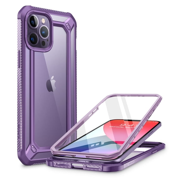 SUPCASE Unicorn Beetle EXO Pro Series iPhone 12 Pro Max Case 6.7" (2020 Release), Premium Hybrid Protective Clear Bumper Case for Apple iPhone 12 Pro Max With Built-in Screen Protector (Purple)