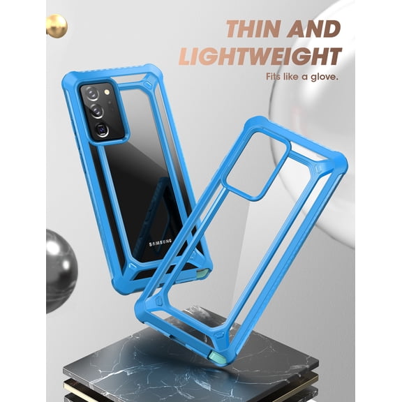 SUPCASE Unicorn Beetle EXO Series Case for Samsung Galaxy Note 20 Ultra (2020 Release), Premium Hybrid Protective Clear Bumper Case Shockproof Back Cover (Blue)