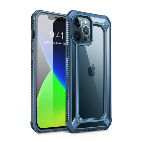 SUPCASE Unicorn Beetle EXO Series Case for iPhone 12 Pro Max (2020 Release) 6.7 Inch, Premium Hybrid Protective Clear Bumper Case (Blue)