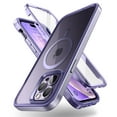 thumbnail image 1 of SUPCASE Unicorn Beetle EdgeMag Case for iPhone 14 Pro 6.1", Compatible with MagSafe Slim Frame Clear Protective Case with Built-in Screen Protector (Mauve), 1 of 10
