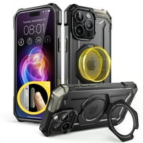 SUPCASE Unicorn Beetle Grip for iPhone 16 Pro Max Case , Quick Access Button Design MagSafe Case [Military-Grade Drop Protection] with Stand Rugged Magnetic Phone Cover for iPhone 16 Pro Max, Black