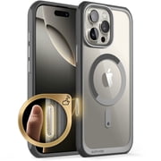 SUPCASE Unicorn Beetle Grip for iPhone 16 Pro Max Case, Quick Access Button Design MagSafe Case [Military-Grade Drop Protection] with Stand Rugged Magnetic Phone Cover for iPhone 16 Pro Max, Gray