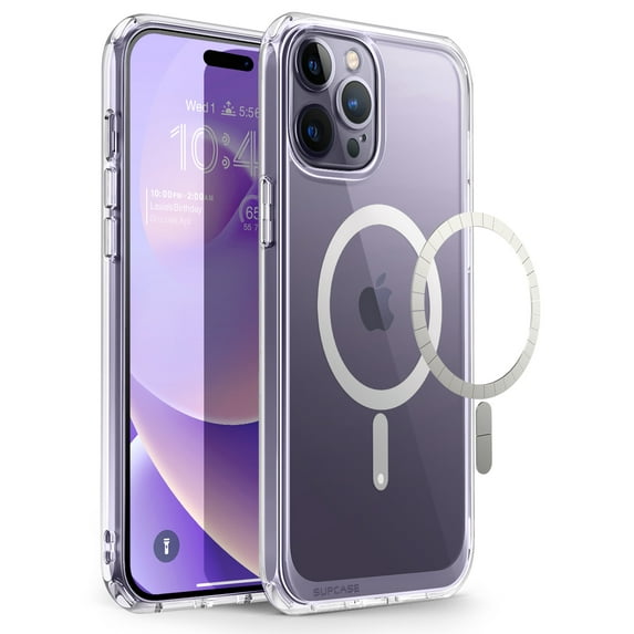 SUPCASE Unicorn Beetle Mag Case for iPhone 14 Pro 6.1", Compatible with MagSafe Shockproof Protective Slim Clear Case (Clear)
