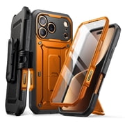 SUPCASE Unicorn Beetle Pro for Apple iPhone 17 Pro 6.3" 2025 Case, [Built-in Screen Protector & Stand & Camera Control Button & Belt-Clip] Military-Grade Protection 360  Shockproof Cover Shell, Coral