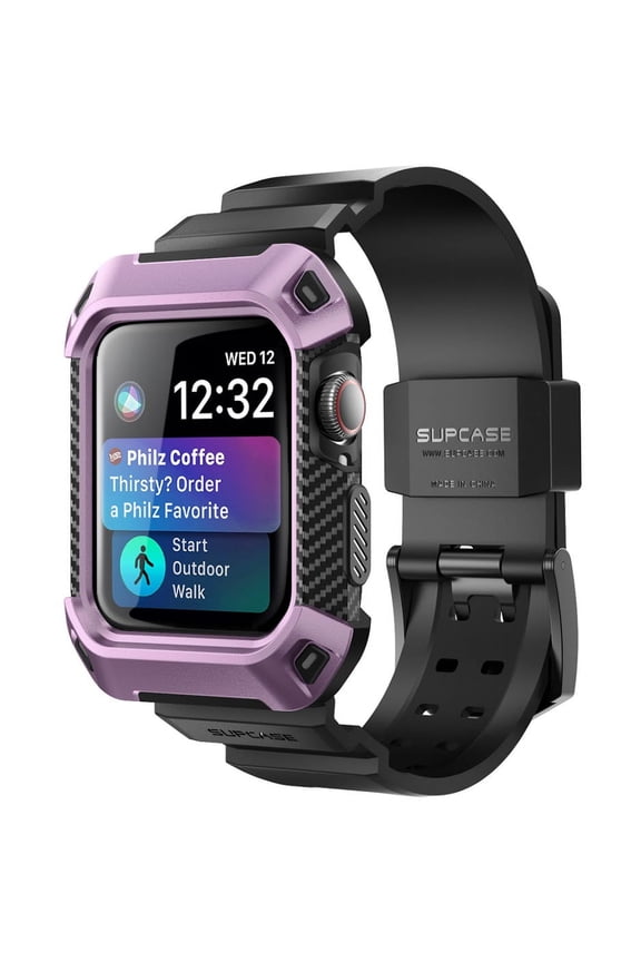 [Unicorn Beetle Pro] Designed for Watch Series 6/SE/5/4 [40mm], Rugged Protective Case with Strap Bands (Violte)