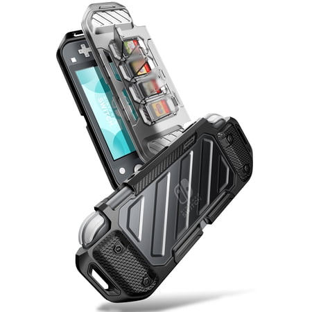SUPCASE Unicorn Beetle Pro Lite Forma Series Case for Nintendo Switch OLED Model (2019), Rugged Slim Protective Case with Dustproof Front Cover & 4 Game Card Storage Slots (FrostBlack)