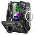 thumbnail image 1 of SUPCASE Unicorn Beetle Pro Mag Case for iPhone15 Plus 6.7", Compatible with MagSafe Full Body Rugged Case with Built-in Screen Protector & Kickstand & Belt-Clip (Black), 1 of 8