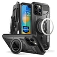 thumbnail image 1 of SUPCASE Unicorn Beetle Pro Mag Case for iPhone15 Pro 6.1", Compatible with MagSafe Full Body Rugged Case with Built-in Screen Protector & Kickstand & Belt-Clip (Black), 1 of 8