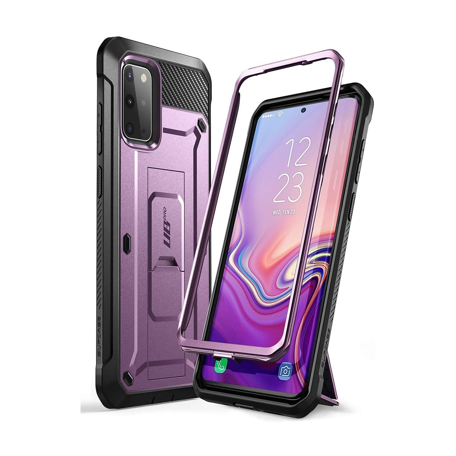 SUPCASE Unicorn Beetle Pro Purple Rugged Case for Galaxy S20 Plus (S-S20P-UBP-PU)