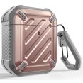 thumbnail image 1 of SUPCASE Unicorn Beetle Pro Series Case Designed for Airpods 1 & 2, Full-Body Rugged Protective Case with Carabiner for Apple Airpods 1st & 2nd (Venus), 1 of 5