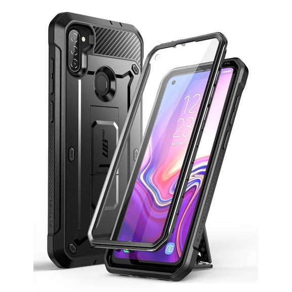 SUPCASE Unicorn Beetle Pro Series Case Designed for Samsung Galaxy A11 (American Version) 2020 Release, Full-Body Rugged Holster & Kickstand Case with Built-in Screen Protector (Black)