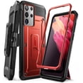 thumbnail image 1 of SUPCASE Unicorn Beetle Pro Series Case Designed for Samsung Galaxy S21 Ultra 5G (2021 Release), Full-Body Dual Layer Rugged Holster & Kickstand Case Without Built-in Screen Protector (Ruddy), 1 of 8