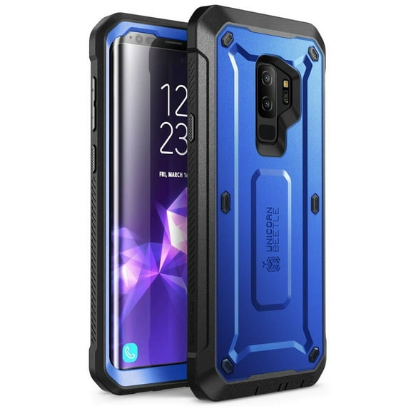 SUPCASE Unicorn Beetle Pro Series Case Designed for Samsung Galaxy S9+ Plus, with Built-in Screen Protector Full-Body Rugged Holster Case for Galaxy S9+ Plus (2018 Release) (DarkBlue)