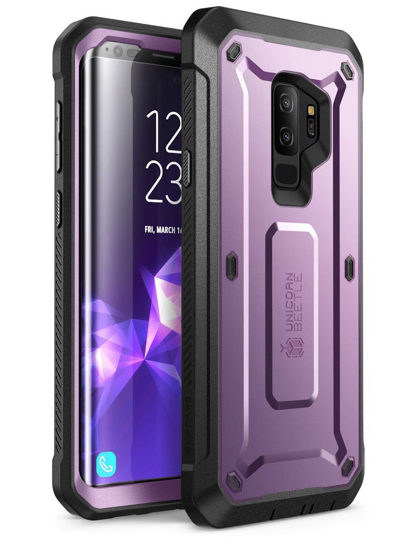 SUPCASE Unicorn Beetle Pro Series Case Designed for Samsung Galaxy S9+ Plus, with Built-in Screen Protector Full-Body Rugged Holster Case for Galaxy S9+ Plus (2018 Release) (Violte)